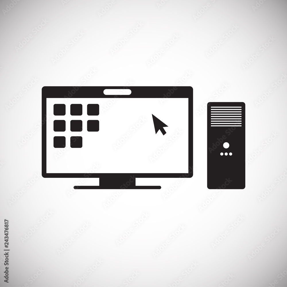 Poster business it solution icon on white background for graphic and web design, modern simple vector sign.