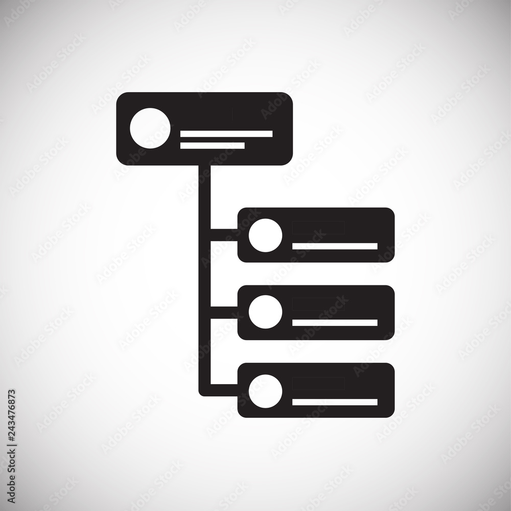 Poster business it solution icon on white background for graphic and web design, modern simple vector sign.