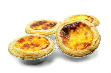 Fresh baked egg tarts or custard tarts