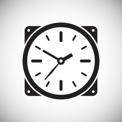 Business clock icon on white background for graphic and web design, Modern simple vector sign. Internet concept. Trendy symbol for website design web button or mobile