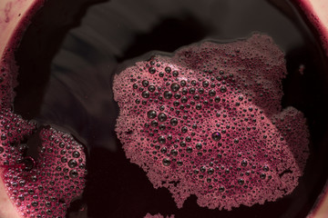 Wine making. Must flows and is collected in a special container.Technology of wine production in...