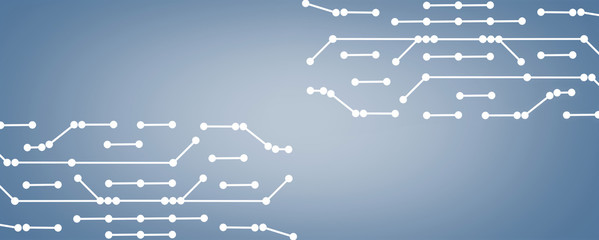 Connecting dots technology. Network