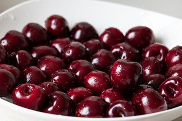 cherries in a bowl
