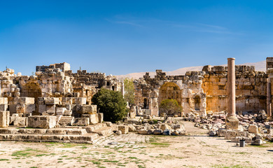 Fototapeta na wymiar Ruins of the Jupiter Temple at Baalbek, Lebanon