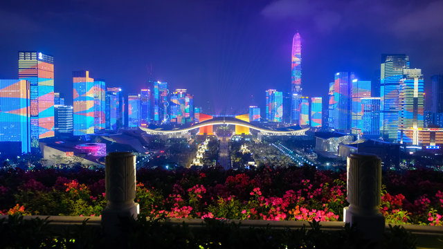 深セン市福田区 夜景