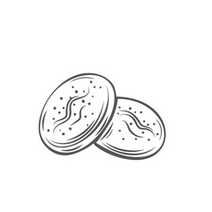 Bread rolls, outline