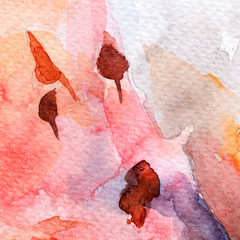 autumn leaves. the leaves are falling. autumn. watercolor stains. background