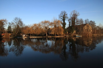Winter an der Saale in Weißenfels
