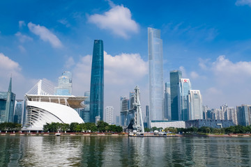 Naklejka premium 広州 高層ビル群