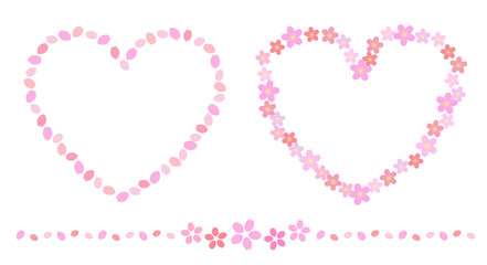Cherry Blossom heart Frame set