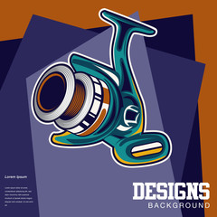 Retro poster of fisherman club