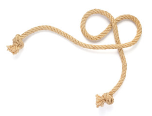 ship rope isolated on white