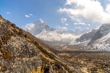 Ama Dablam summit in Himalayas Nepal