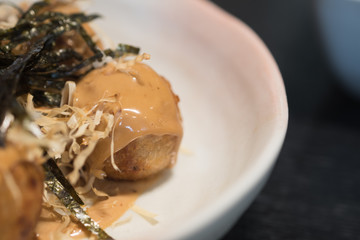 Takoyaki is a Japanese snack