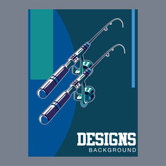 Retro poster of fisherman club