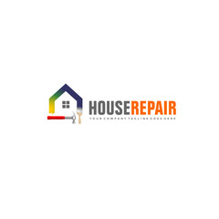 House repair logo - home service vector