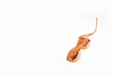 Organic Tamarind - Tamarindus indica. Top view