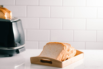 Toaster toasted bread sheet looking yummy for morning meal