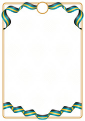 Frame and border of Bahamas colors flag