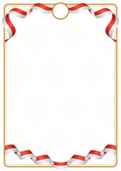 Frame and border of Switzerland colors flag