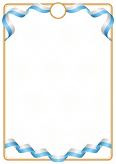 Frame and border of San Marino colors flag