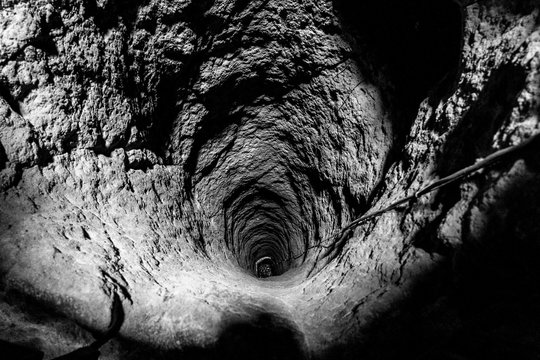 underground tunnel ancient ventilation pipe