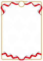 Frame and border of Gibraltar colors flag
