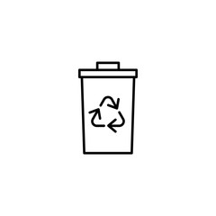 recycle bin icon vector