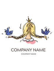 Logo fairy Princess crown birdies