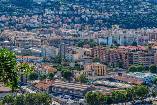 Apartment houses in Nice, Cote d Azur, French riviera, France