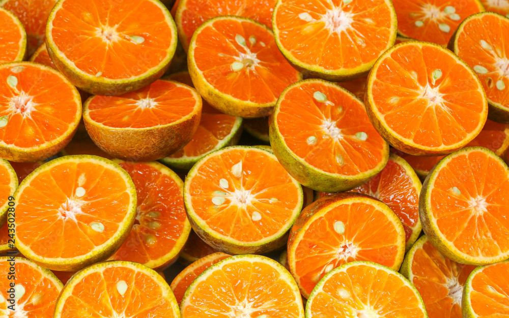 Sticker Orange Slices for sale at the market