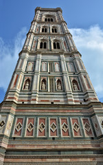 Giotto's Campanile stands adjacent to the Florence Cathedral. It is 84.7 meters tall. The tower has...