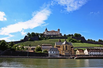 The caste Marienberg in Würzburg, summer