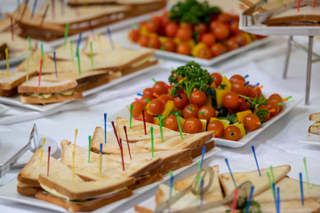 Catering service at business conference