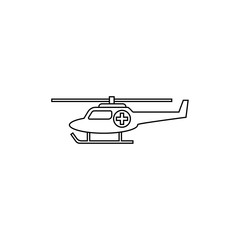 Medical Helicopter Icon - vector