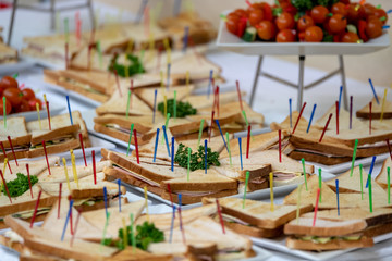 Catering service at business conference