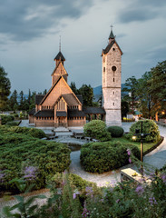 Fototapeta premium Norwegian wooden church