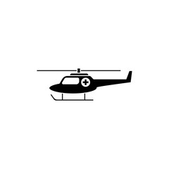 Medical Helicopter Icon - vector