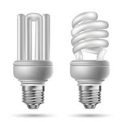 eco lamp on white background, energy saving lamp