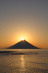 元旦のダイヤモンド薩摩富士