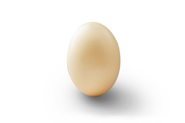 chicken egg on a white background.yellow eggs isolated
