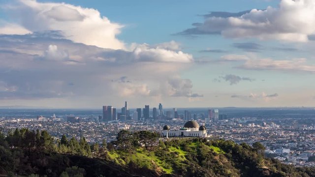 Los Angeles and Griffith Observatory Day Timelapse