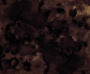 Watery effect abstract watercolor or ink painting on grunge paper texture.