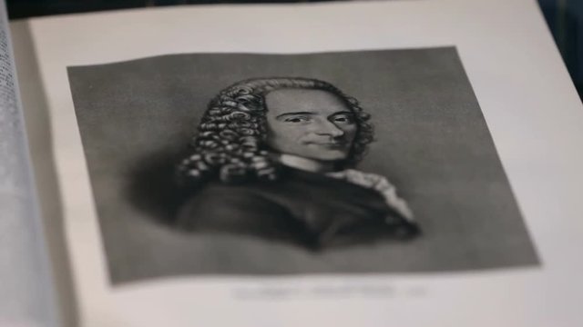 Voltaire the great French philosopher, portrait