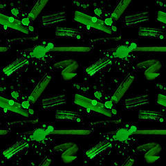 Abstract seamless pattern hand drawn watercolor brush stroke and splashes