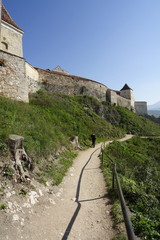 Rasnov zamek twierdza w Rumunii