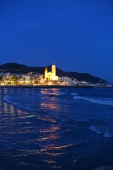 Sonnenuntergang Sitges - Provinz Barcelona