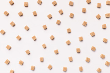 Refined sugar minimalistic pattern on gray background