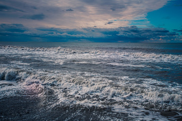 Background shot of aqua sea wate