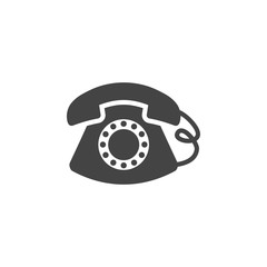Classic telephone icon graphic design template vector